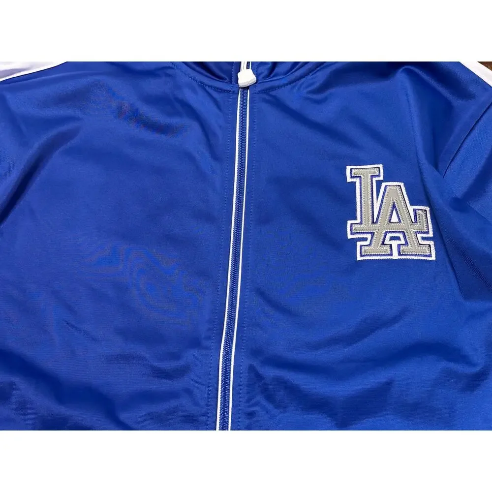 Los Angeles LA Dodgers Mitchell & Ness MLB Track Jacket Mens Large L New NWOT